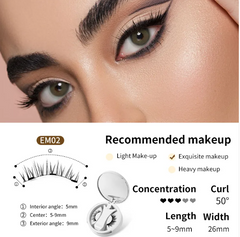 Magnetic Eyelash Kit with Storage & Applicator