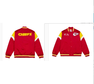 90s Vintage Kansas City Chiefs Jacket (Custom Jersey)