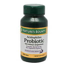 Natures Bounty Probiotic Acidophilus Tablets 120 Count