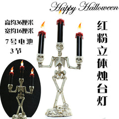 Halloween Skull Candle Lantern for Bar and Haunted House