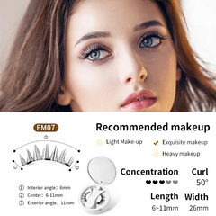 Magnetic Eyelash Kit with Storage & Applicator
